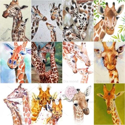 Diamond Embroidery Full Square/round Diamond Painting Giraffe DIY Animal Cross Stitch Picture Mosaic Rhinestones Handicraft