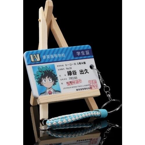 Anime My Hero Academia Pendant Cosplay Prop Accessories ID Cards Holder Keychain Bags