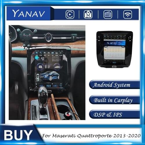 Car Radio Android Built in Carplay For Maserati Quattroporte 2013-2020 GPS Navigation Auto Video Multimedia MP3 Player Head Unit