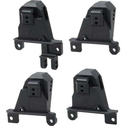 FBIL-4PCS Aluminum Shock Towers with Adjustable Mount Shock Damper Towers Mount for TRAXXAS TRX4 1/10 RC Crawler