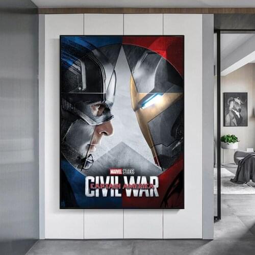 Movie Civil War Canvas Painting Marvel superhero Posters and Prints Modern Art Wall Pictures Living Room Home Decor