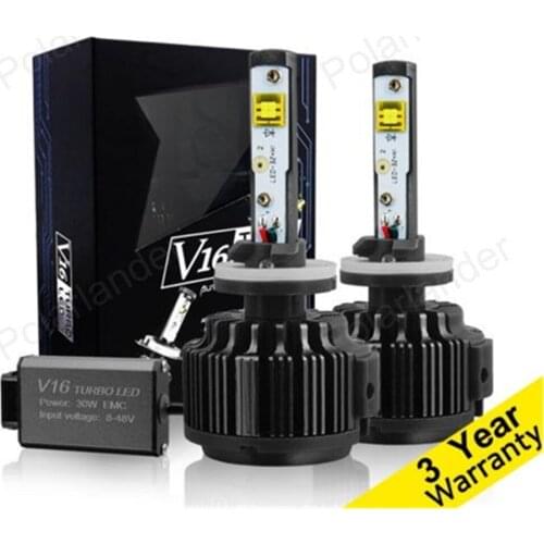 3800LM 2*30W Car H13 9008led V6 Headlights Kit Conversion Lamps Beam Bulb 6000K