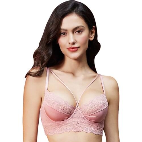 CYHWR Lace ultrathin brassiere push up beauty back pack women sexy underwear lingerie bra set