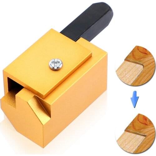 Square chisel woodworking chisel aluminum alloy gold recessed hinge door lock groove Angle chisel