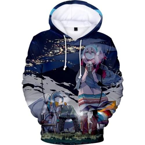 Kawaii Pullovers Y2K Arrival 3D Print Yuru Camp△ Hoodies The Film Character Men/Women Autumn Winter Hoodie Streetwear Clothes