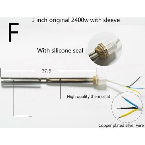 Electric water heater heating element electrical heating rod for solar water heaters electric heating elements 1 inch 3/4 inch