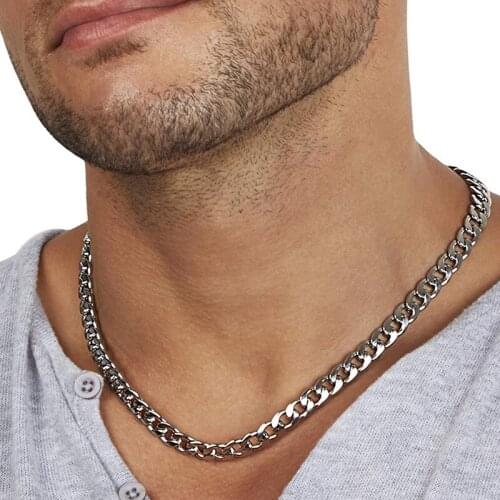 Hip hop Figaro chain Necklace gold black long necklace jewelry men necklace Stainless Steel 2020 fashion men Accessories