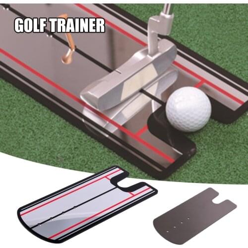 Golfs' Putting Training Aid with Mirror Design Portable Easy to Use Durable Long Lasting for Indoor Outdoor B2Cshop
