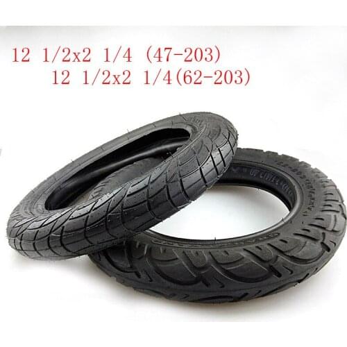 Size 12 1/2 X 2 1/4 ( 47/57/62-203 )Tire fits Many Gas Electric Scooters 12 Inch tube Tire For ST1201 ST1202 e-Bike 12 1/2*2 1/4