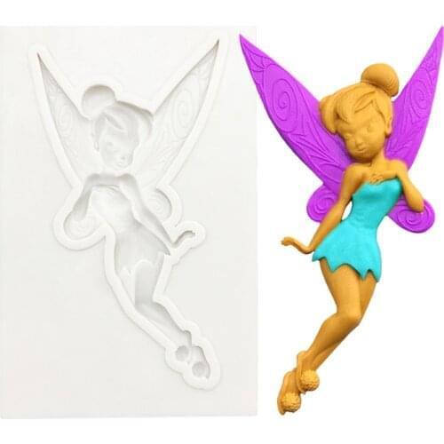 Angel Girl Silicone Sugarcraft Mold Resin Tools Cupcake Baking Mould Fondant Cake Decorating Tools