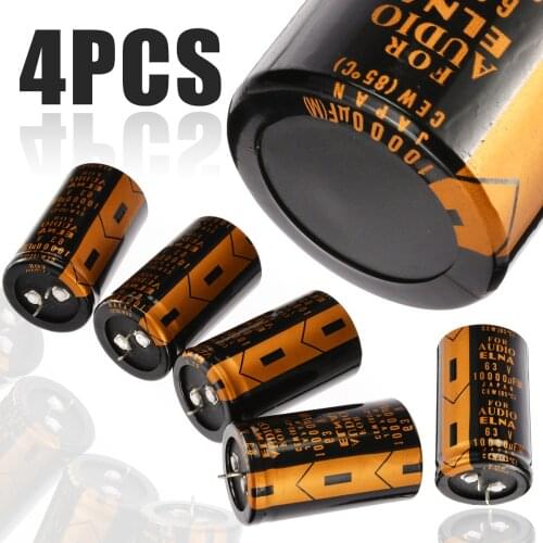 4PCs Replacement Electrolytic Capacitor For ELNA AUDIO 63V 10000UF 30*50mm High Quality