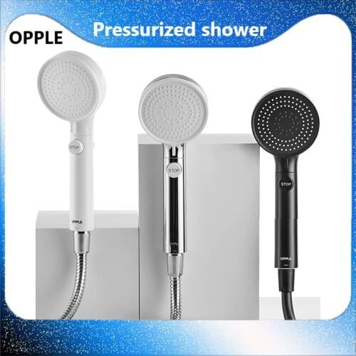 OPPLE Booster hand shower set Supercharged third gear water mode water faucet with button Wall mounted Bathroom Faucet