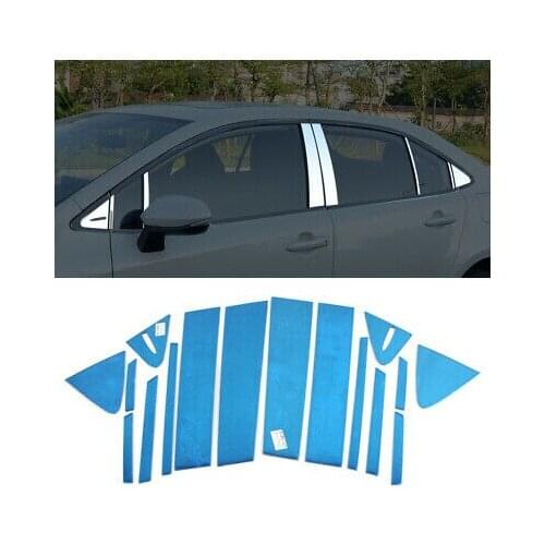 Middle Pillar Trim + Rear Window Triangle Trim For Toyota Corolla E210 2019-2020