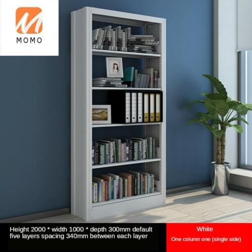 Steel Shelf School Library Bookshelf Single and Double-Sided Data Picture Bookshelf File Document Shelf Bookshelf Bookcase Home