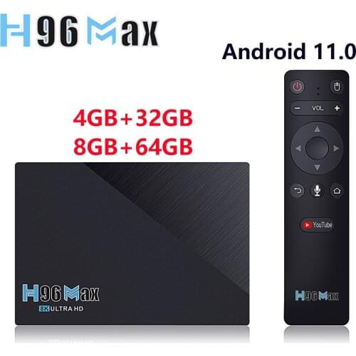 H96 MAX RK3566 Quad-Core Android 11 TV BOX 8GB RAM 64GB ROM 1000M 2.4G/5G Wifi BT4.0 H96MAX TVBOX Set Top Box 4K Media Player