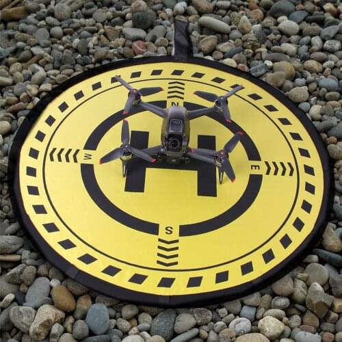 Universal Drones Landing Pad Foldable 70cm Helipad Landing Field Mat with LED for DJI FPV/Mini 2/Mavic Air 2 Dron Accessories