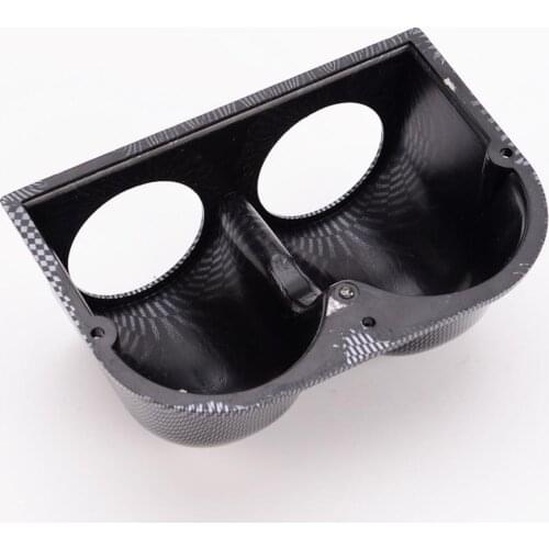 UNIVERSAL PILLAR DASH PANEL TRIM MOUNT CARBON LOOK DUAL GAUGE POD HOLDER