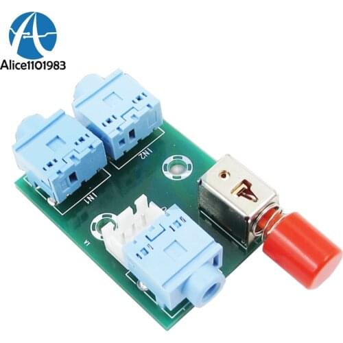 XH-M371 3.5 Audio 2 Ways into 1 Way Out Audio Switching Module Switch Board Audio Socket Switch Diy Electronic PCB Board