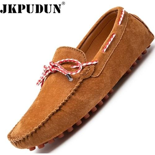 Suede Leather Luxury Brand Men Loafers Fashion Casual Mens Shoes Breathable Slip-on Mens Walking Shoes Moccasins Plus Size 38-47