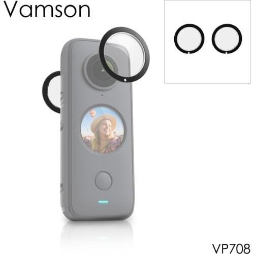 Vamson High Light Transmission Protection lens Cap Cover for Insta 360 for Insta360 one X2 Action Camera Accessories VP708