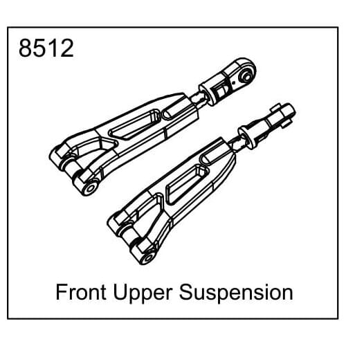 ZD racing EX07 accessories super sports car 1/7 original accessories 8019 8512 front upper swing arm