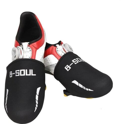 1 Pair Outdoor Cycling Shoes Covers Road Winter Warm Windproof Half Palm Toe Bicycle Protector Waterproof Bike Shoes Cover