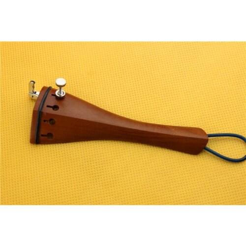 2 pcs high quality 4/4 Jujube wood Violin Tailpiece fixed fine tuner Tail Gut