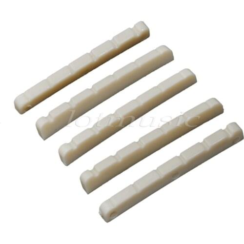 5 Pieces 42X3X5mm ABS Plastic Electric Guitar Nut For Fender Guitar Replacement