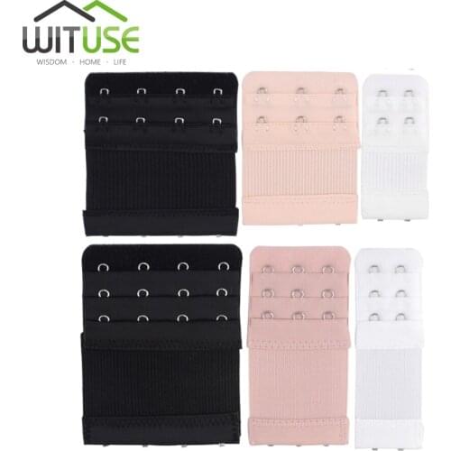6PC Bra Extension Strap Extenders for Women Adjustable Belt Buckle Elastic Bra Extension Strap Hook Clip Expander 2/3/4 Hooks