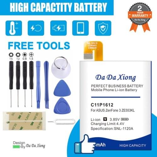 6900mAh C11P1612 Battery For ASUS Zenfone 4 Max Pro Plus ZC554KL X00ID For ASUS Zenfone 3 Zoom Z01HDA ZE553KL