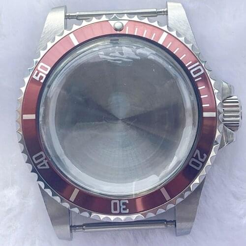 39.5mm fine steel shell solid bottom cover aluminum frame watch accessories mens watch, suitable for ETA st1612 2813 8215