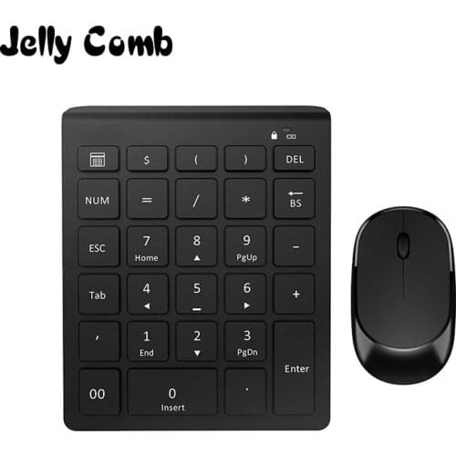 Jelly Comb 2.4G Wireless Mini Digital Keyboard USB Number Numeric Keypad for Laptop PC Notebook Pad Mouse Desktop