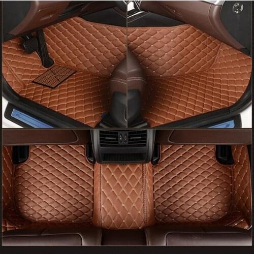 Leather Custom car floor mat for bmw 7 Series E38 E65 E66 E67 F01 F02 F03 F04 G11 740i 740iL 745Li 750iL 760i carpet