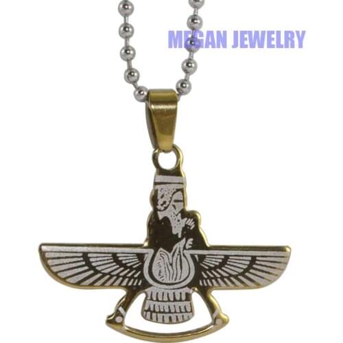 Farvahar stainless steel pendant & necklace