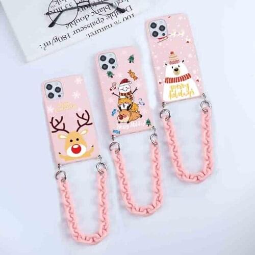Cute Cartoon Elk Case For Xiaomi Mi A3 Poco M3 F3 X3 NFC Redmi Note 9 9S 10S 7 5 10 8 9T 8T 10T Pro 11 Lite 9C 9A Christmas Capa