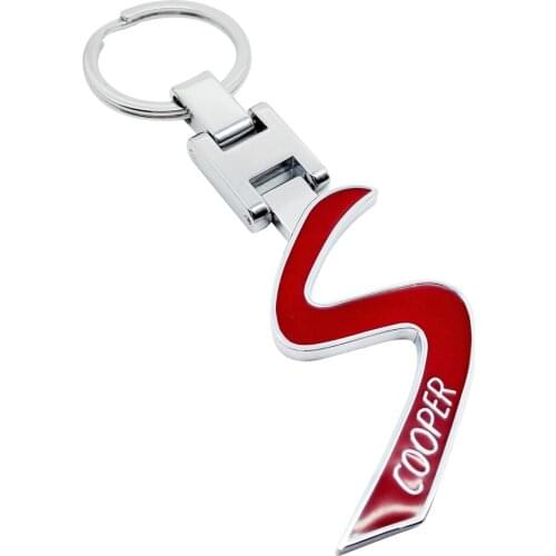 Fashion Car Accessories Metal Car Keychain Key Rings For BMW MINI Cooper S R50 R53 R56 F56 Countryman Coupe Roadster Paceman