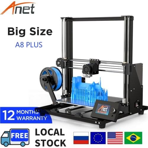 New Anet A8 A8Plus 3D Printer DIY Kit Prusa i3 Impressora 3D Open Source Base On Marlin Good For DIY Maker