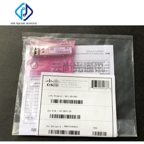 Original GLC-ZX-SM For Cisco 1.25G 80KM 1550NM LC Single-Mode Fiber Optical Module Transceiver