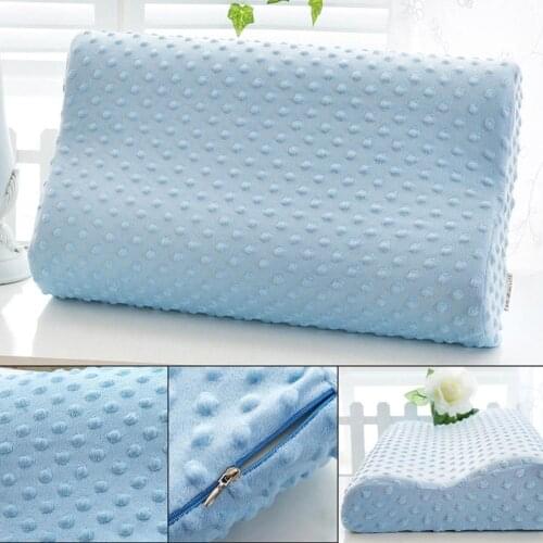 Health Care Slow Rebound Memory Foam Neck Rest Orthopedic Soft Comfort Pillow