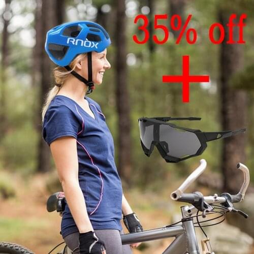 RNOX Ultra-Lightweight Bicycle Helmet Mountain Bike Helmet City Road Mountain Bike Helmet Adult Racing Spare Bicycle Equipment