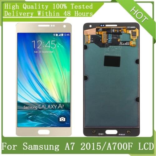 5.5”Super AMOLED For Samsung Galaxy A700 A7 2015 A700H A700F A700S A700K LCD Display Touch Screen Digitizer Assembly Replacement
