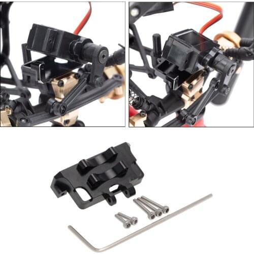 1/24 RC Steering Gear Fixed Mount for Axial SCX24 90081 Crawler Trucks DIY Upgrade Parts