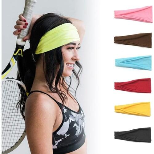 1pc Absorbent Cycling Yoga Sweat Sport Headband Men Sweatband For Men and Women Yoga Hair Bands Head Sweat Bands Sports