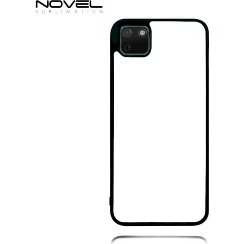 10pcs For Huawei Y5P Y8P 2D TPU Custom Logo Printing Blank Sublimation Phone Case Soft Rubber Sides PC Back Aluminum Sheet