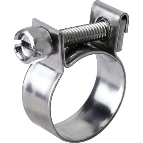 10Pcs Mini Clamp 7-18Mm / Fuel Pipe Hose Clamp / Air Hose Clamp Auto Parts