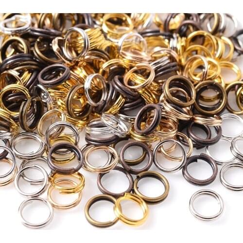 100Pcs/Lot 0.7x6mm Open Jump Rings Double Loops Split Rings Connectors For Jewelry Making DIY Bracelet Findings Accessories