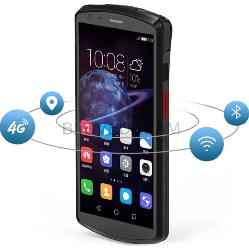 Android 9 OS Handheld PDA Fingerprint Reader Rugged POS Terminal 2D Barcode Scanner WiFi 4G Bluetooth GPS