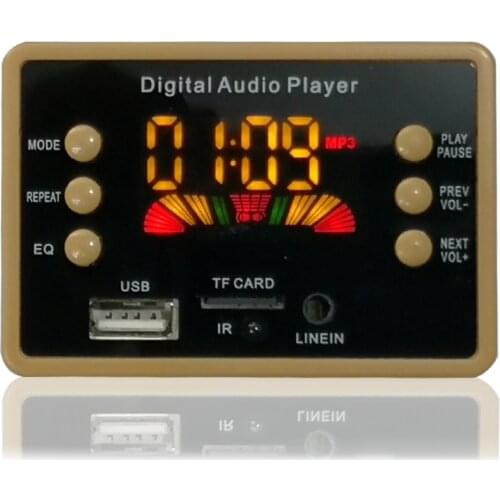 Color Screen Wireless Bluetooth 5.0 MP3 WMA Decoder Board Audio Module Support USB TF Car FM Audio Radio Module Car Accessories