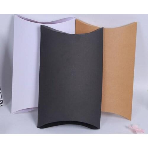 Large Size Gift Packaging Paper Box White Black Big Christmas Gift Pillow Box Scarf Clothes Packaging Box 27x21x5.5cm SN3468