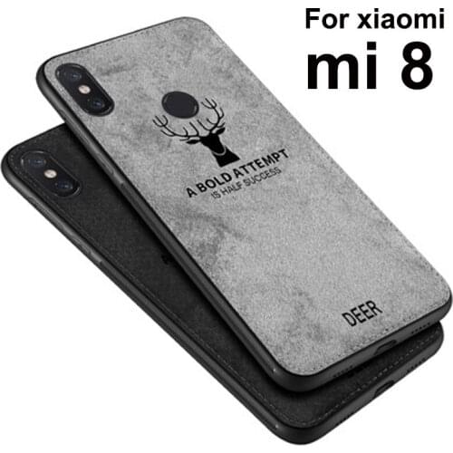 6.21" For xiaomi mi 8 Case Soft phone case For xiaomi mi8 Protection Back Cover For xiao mi mi 8 Cloth + TPU phone shell coque
